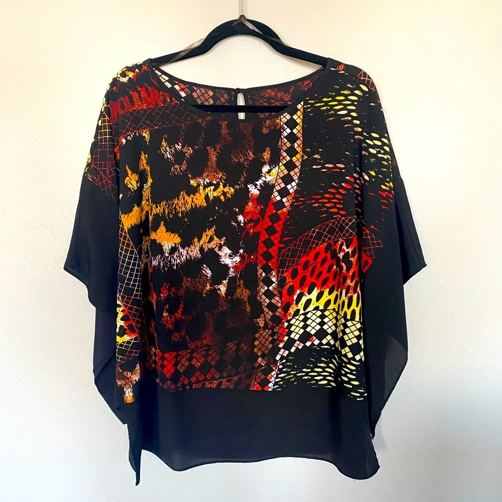 Multi-Color Flair Blouse - Picture 1 of 5